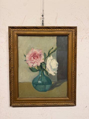 Italiaanse school (XX) - Vaso di Fiori, Antiek en Kunst