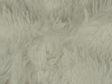 10 meter langharig bont - wit - Pluche stoffen, Verzenden, 120 cm of meer, Wit, Polyester