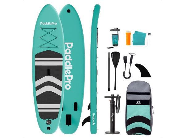 Veiling - LifeGoods PaddlePro SUP Board met Zitje - Opblaasb, Watersport en Boten, Suppen