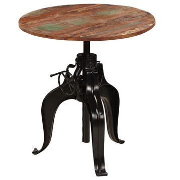 vidaXL Bartafel 75x(76-110) cm massief gerecycled hout, Maison & Meubles, Tables | Tables à manger, Verzenden