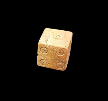 Oud-Romeins Brons Dobbelstenen Gooien - 15 mm (Zonder
