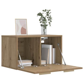 vidaXL Wandkast 60 x 36,5 x 35 cm Bewerkt hout Artisanaal, Huis en Inrichting, Verzenden, Nieuw