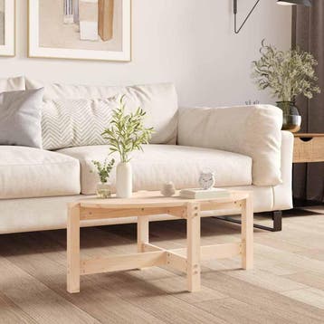 vidaXL Salontafel 87x48x35 cm massief grenenhout, Huis en Inrichting, Verzenden, Nieuw