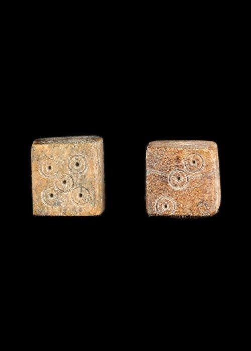 Oud-Romeins Been Paar dobbelstenen, Antiek en Kunst, Antiek | Overige Antiek