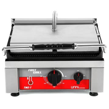 Contact-/Paninigrill | FAST GRILL | Enkel | Gegroefd, Verzenden, Nieuw in verpakking