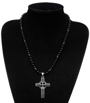 Kruis van Eeuwige Knopen in Obsidiaan – Veiligheid,