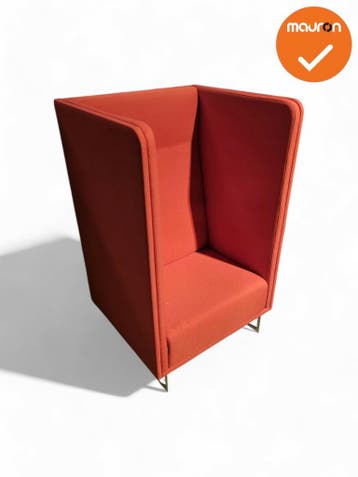 Lande - akoestische fauteuil - Refurbished - Oranje, Ophalen of Verzenden, Stoel