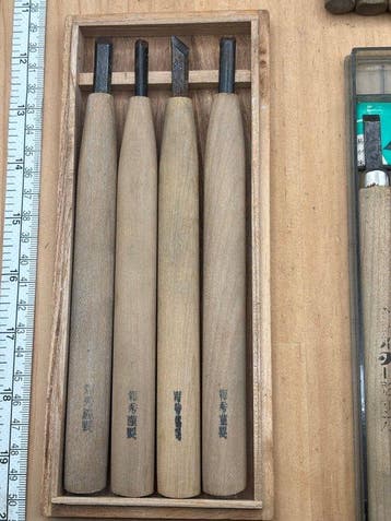 Snijwerk, Japanese Wood Carving knives YC247  wood