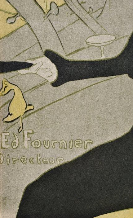 Henri De Toulouse-Lautrec (1864-1901) - Le divan japonais, Antiquités & Art, Antiquités | Autres Antiquités