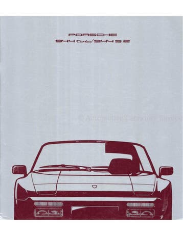 1990 PORSCHE 944 BROCHURE DUITS, Nieuw