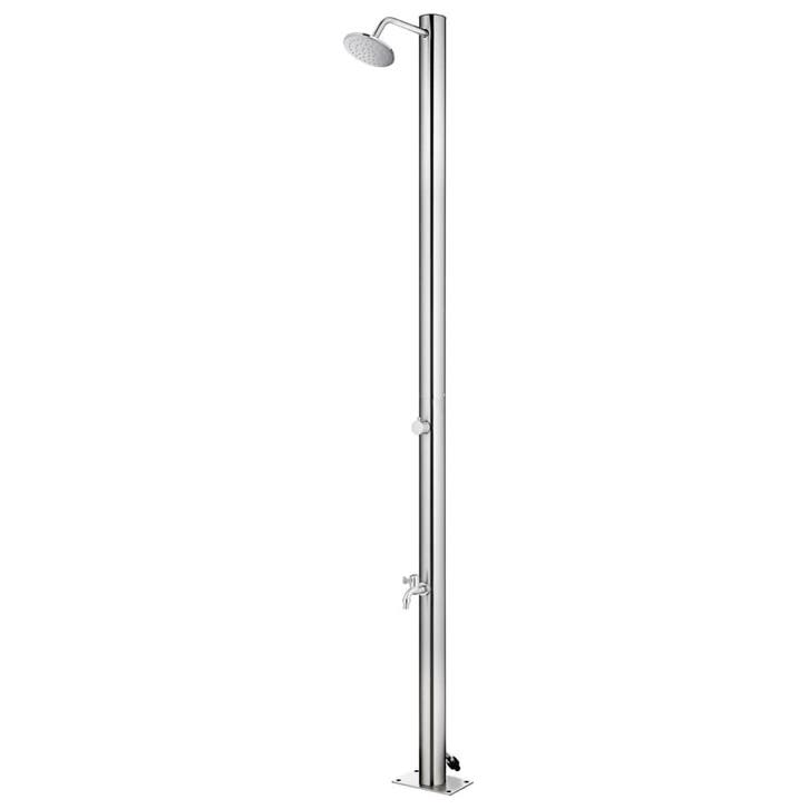 vidaXL Buitendouche 215 cm roestvrij staal, Jardin & Terrasse, Piscines, Envoi