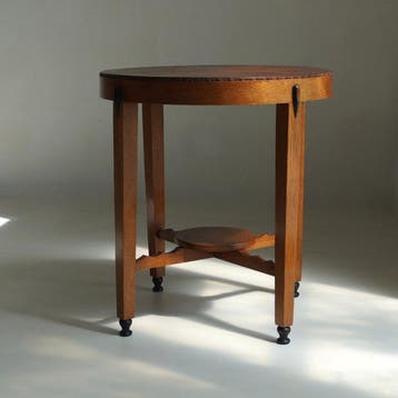 Table dappoint - Chêne, Coromandel - Amsterdam School