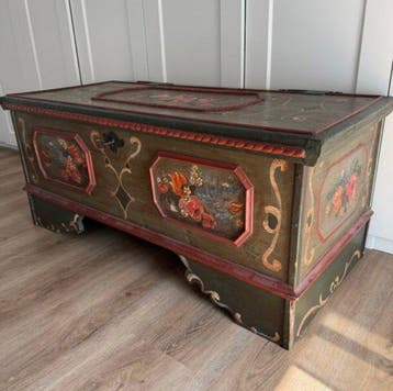 Kist - Hout, IJzer - Slot werkt, Unique 1940