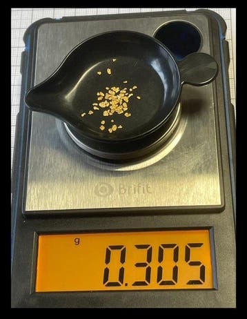 Goud Goud nuggets- 0.3 g - (1)