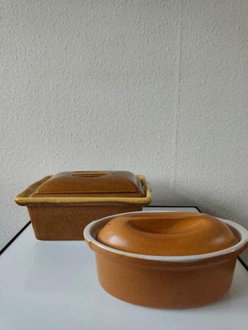 Emile Henry & La Bourguignonne - Ovenschaal (2) - Aardewerk,