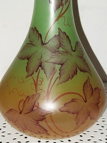 François Théodore Legras (1839-1916)- vase émaillé - - Vase