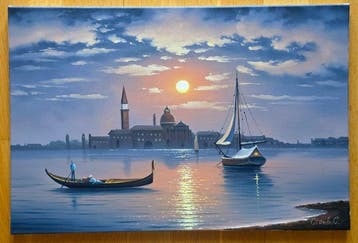 Serhii Stoev (1971) - Venice on a moonlit night
