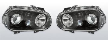 Koplampen Golf 4 | Sport-Look | Xenon look lens | zwart, Verzenden, Nieuw, Volkswagen