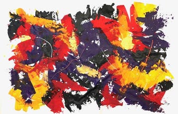 Willigo - Abstraction 221-150x93 cm, Antiek en Kunst