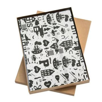 5x Vloeipapier sint 35x50cm (Inpakpapier), Diversen, Cadeaupapier, Verzenden, Nieuw