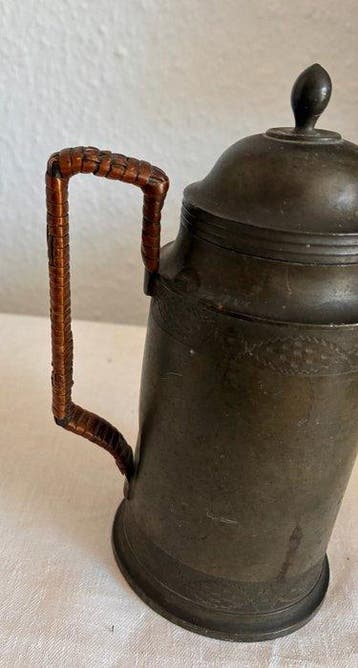 Kan - Tin - Biedermeier tinnenkanne