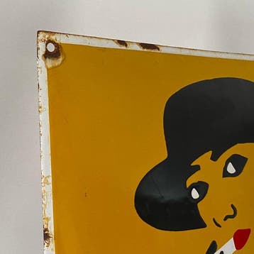 MISS BLANCHE - Reclamebord - 60x40cm - Gemaakt van dikke