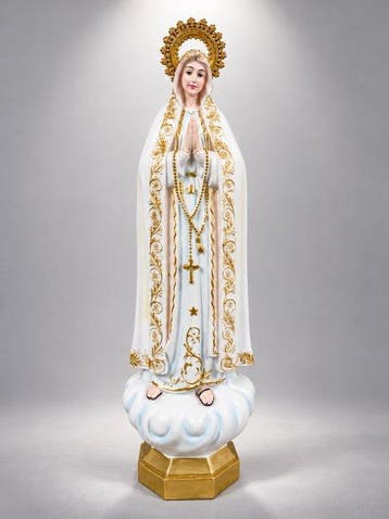 Beeld, Fatima 1917 Portugal - 60 cm - Polyresin