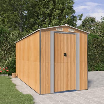 vidaXL Tuinschuur 192x440x223 cm gegalvaniseerd staal, Tuin en Terras, Verzenden, Nieuw