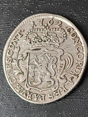 Nederland, Zeeland 1/8 Zilveren Dukaat 1762 Zeldzaam en