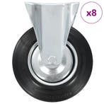 vidaXL 8 st Wielen vast 200 mm, Verzenden, Nieuw