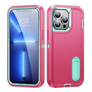 iPhone 13 Mini Armor Hoesje met Kickstand - Shockproof Cover, Verzenden