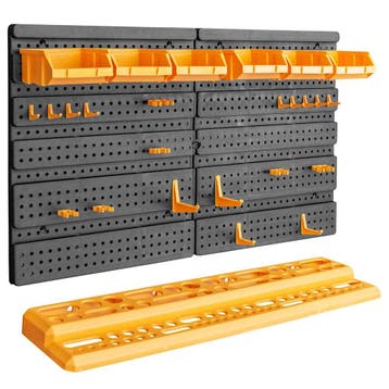 vidaXL Gereedschapswand 26 gereedschapshouders 646x385 mm, Doe-het-zelf en Bouw, Verzenden, Nieuw
