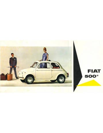 1967 FIAT 500 D SUNROOF | GIARDINIERA BROCHURE NEDERLANDS, Ophalen of Verzenden