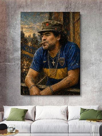 Shayer - Diego Maradona – Rebel Saint of Boca - XL - 60x80cm, Nieuw