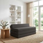 vidaXL Vouwbare Sofa Bed Donkergrijs 120 x 60 x 49 cm Stof, Huis en Inrichting, Zetels | Zetels, Verzenden, Nieuw