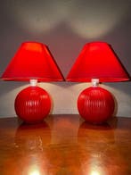 Van de Heg - Lampe de table (2) - Porcelaine, Plastique -, Antiquités & Art