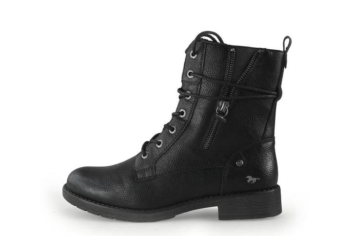Mustang Veterboots in maat 38 Zwart, Kleding | Dames, Schoenen, Zwart, Zo goed als nieuw, Overige typen, Verzenden