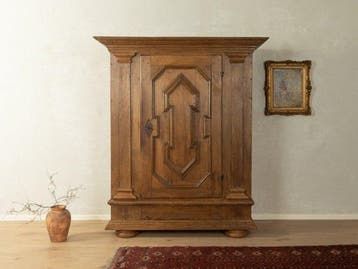 Kleerkast - Eik - Barokke kledingkast circa 1780, Antiquités & Art