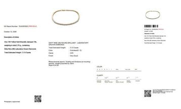 Sans prix de réserve - Bracelet de tennis - 14 carats Or