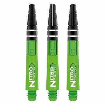 Red Dragon Darts - Nitrotech Groen - 3 sets (Dart Shafts), Ophalen of Verzenden, Nieuw, Shafts