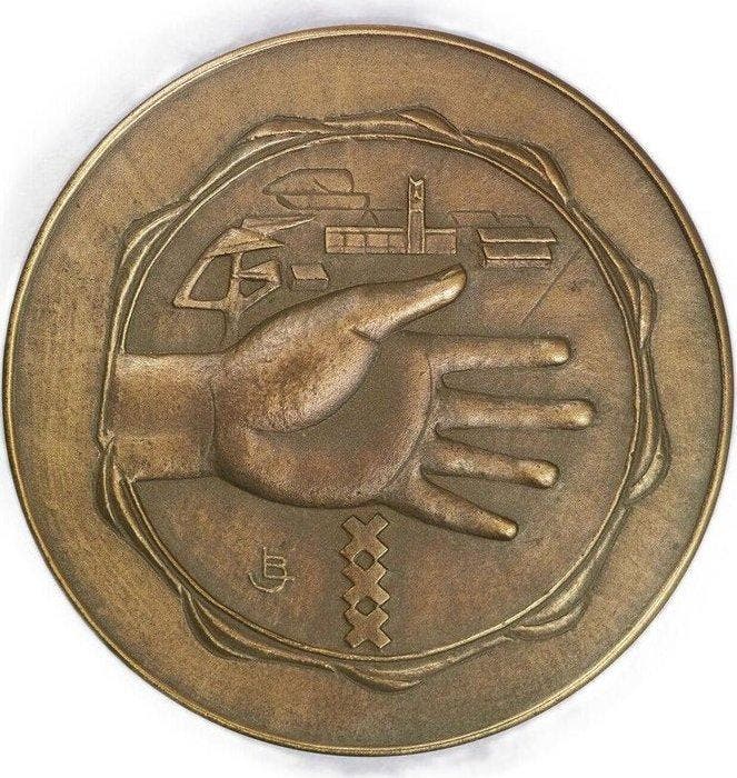 Nederland. Historical Medal Watersnood Tuindorp-Oostzaan,, Postzegels en Munten, Munten | Nederland