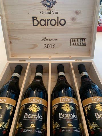 2016 Tabai - Edizione Limitata - Barolo Riserva - 4, Verzamelen, Wijnen, Nieuw