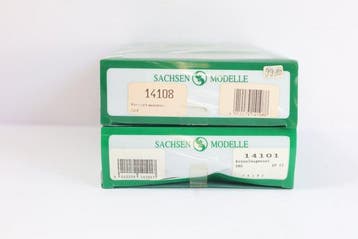 Sachsenmodelle H0 - 14101/14108 - Modeltrein goederenwagon, Nieuw