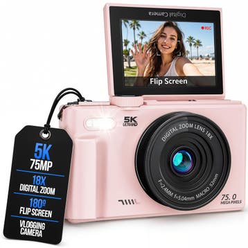 Strex Digitale Camera 5K 75MP - Fototoestel - Compactcamera, Verzenden, Nieuw