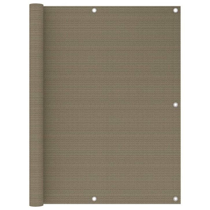 vidaXL Balkonscherm 120x500 cm HDPE taupe, Tuin en Terras, Parasols, Nieuw, Verzenden