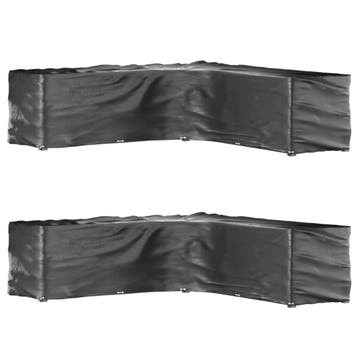 vidaXL Tuinmeubelhoezen L-vormig 2 st 20 oogjes 300x300x90, Verzenden, Nieuw