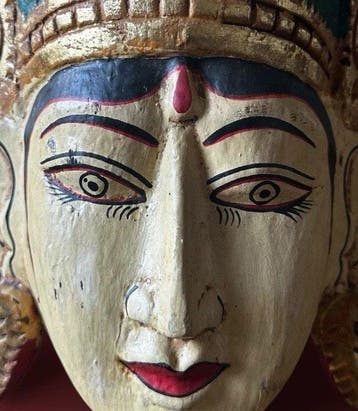 Mask - Indonesië - Yakshagana-Devi-Holz (Zonder