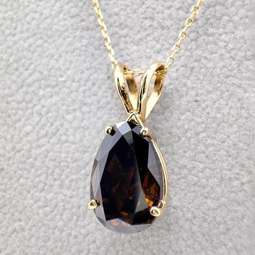 Pendentif - 14 carats Or jaune - 5.01ct. tw. Diamant