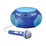 LENCO Portable radio CD player BT and mic Boombox Blauw •, Audio, Tv en Foto, Luidsprekerboxen, Verzenden, Nieuw