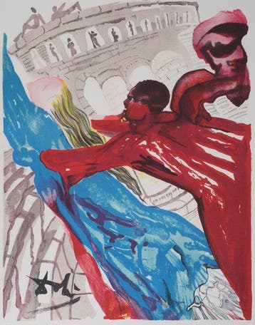 Salvador Dali (1904-1989) - Amoureux et Colisée